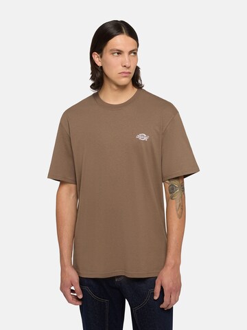 DICKIES Футболка 'Summerdale' в Коричневый: спереди