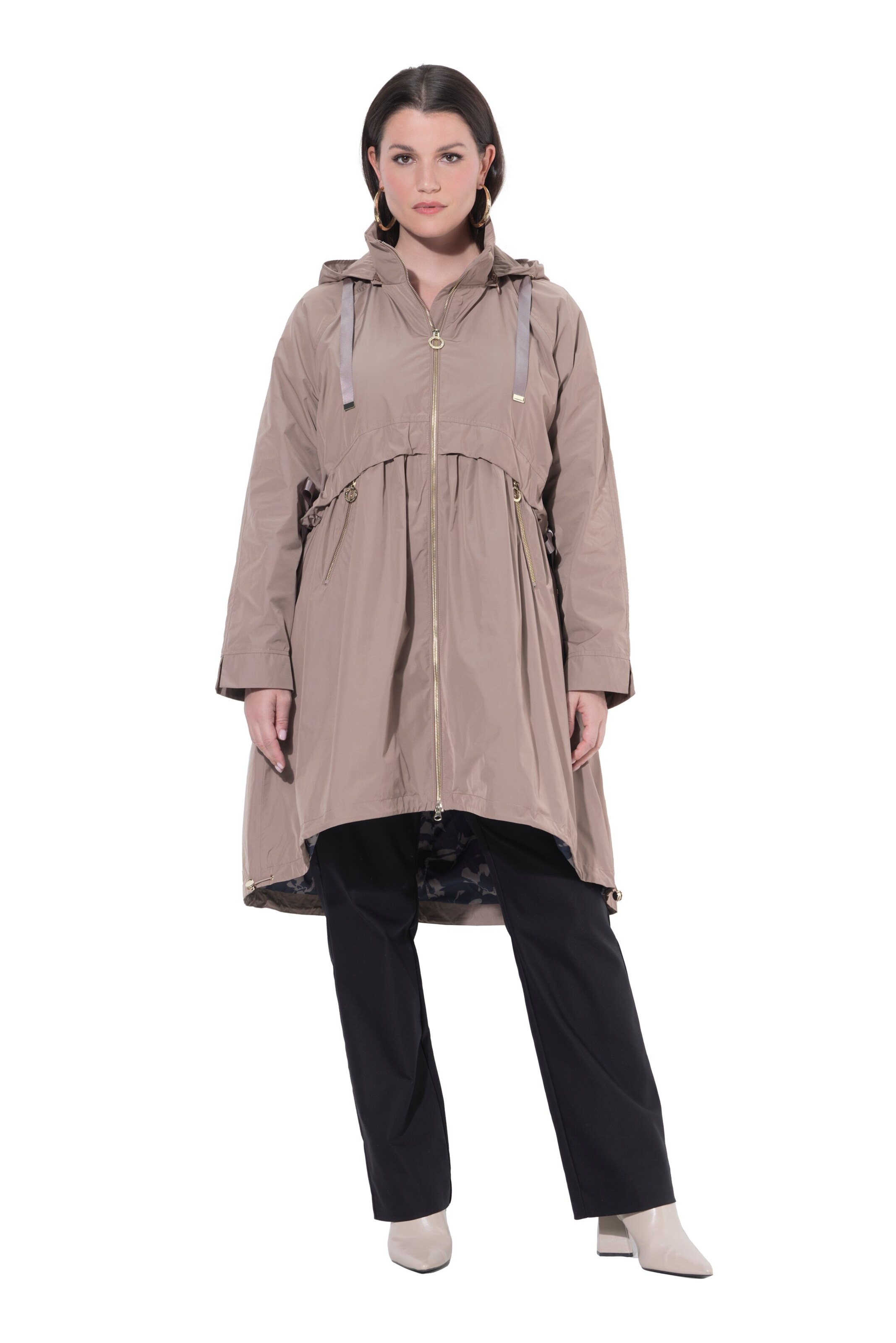 Ulla Popken Parka in Braun: Vorderseite