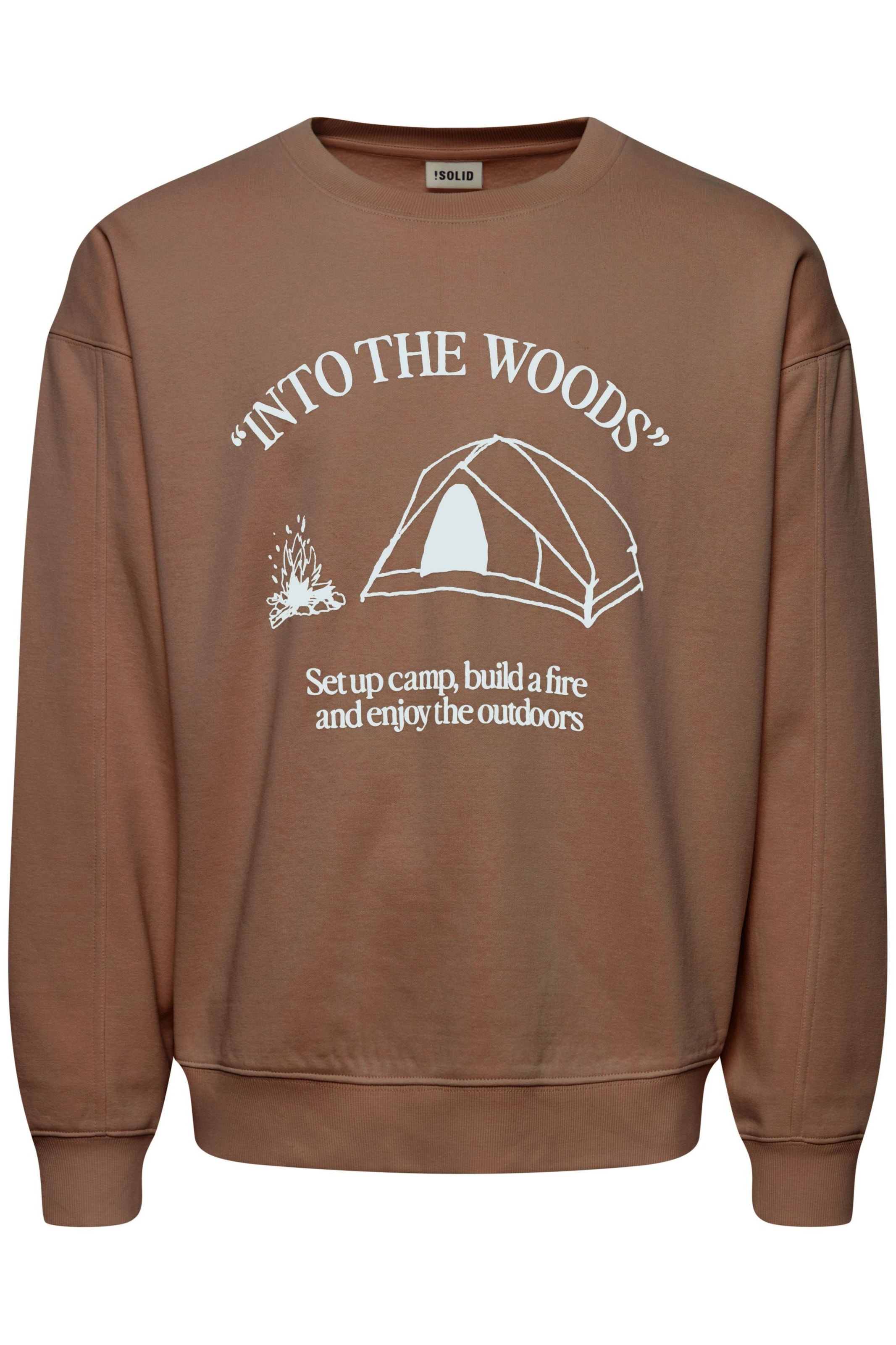 !Solid - Sweatshirt 'Hamad' em castanho: frente