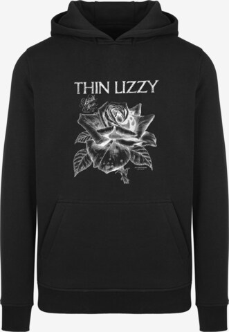 Sweat-shirt 'Thin Lizzy - TL Blackrose' Merchcode en noir : devant