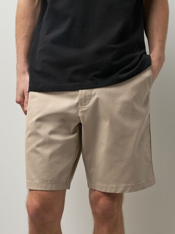 Next - Regular Calças chino em cinzento