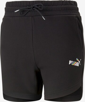 PUMA Regular Sports trousers 'Love Is Love' in Black: front