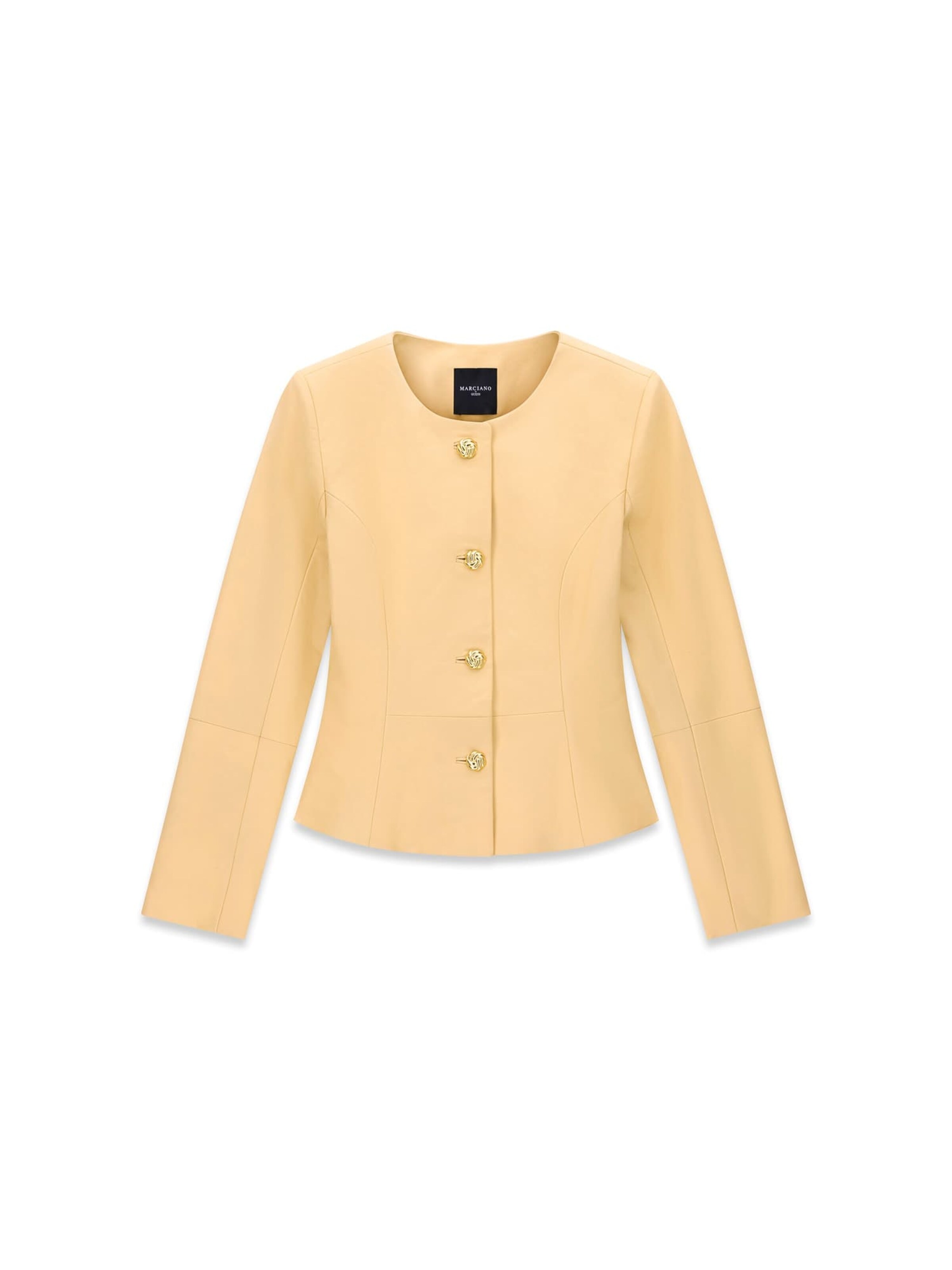 MARCIANO LOS ANGELES Between-Season Jacket in Yellow: front
