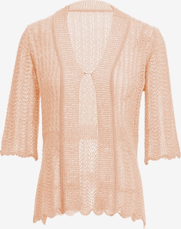 LEOMIA Knit Cardigan in Pink: front