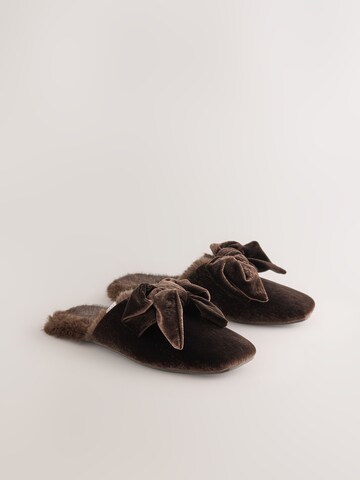 Pantoufle Next en marron