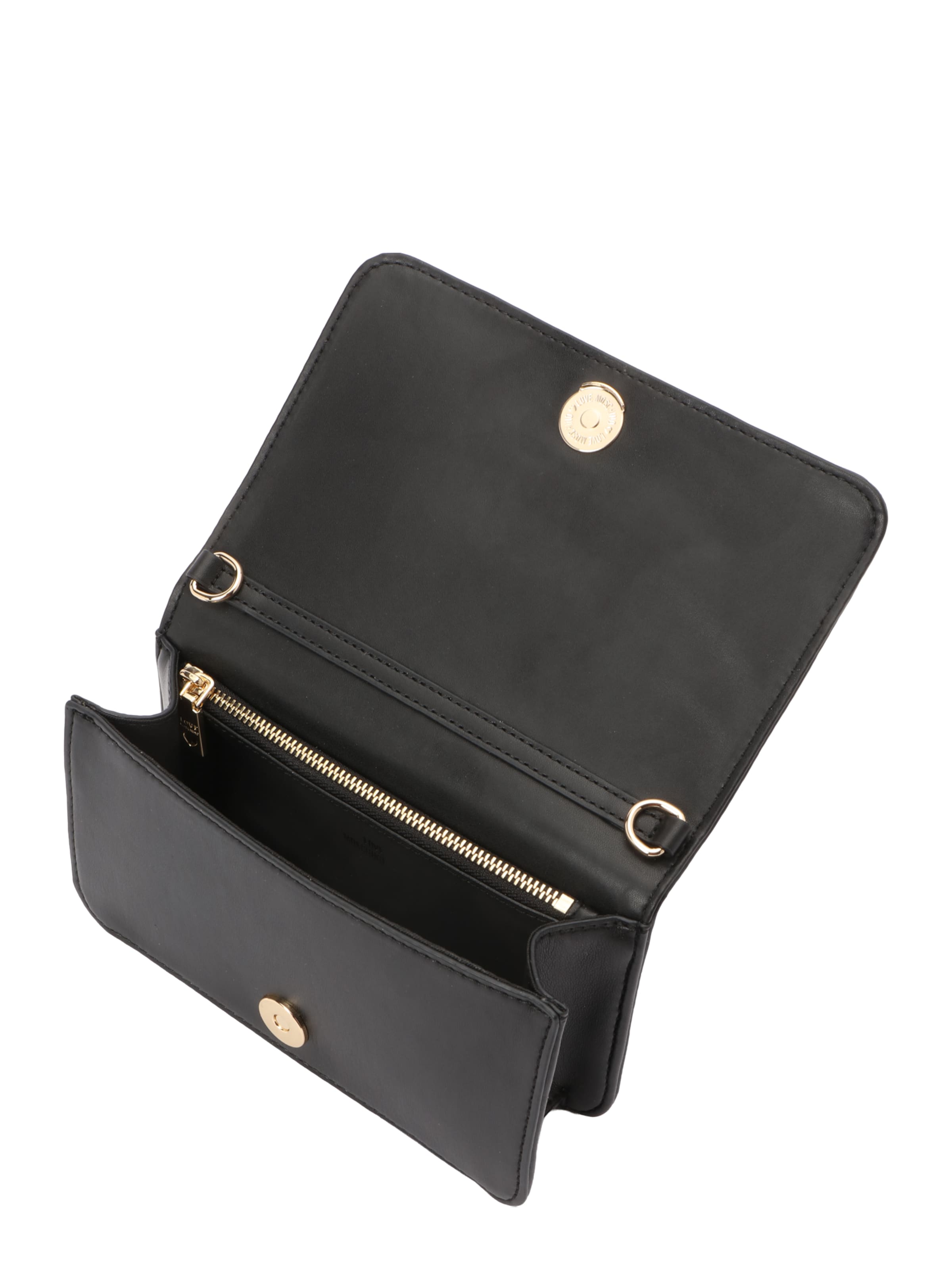 Love Moschino Чанта с презрамки 'Quilted' в черно