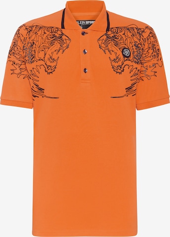 Plein Sport Poloshirt 'Tiger' in Orange: Vorderseite