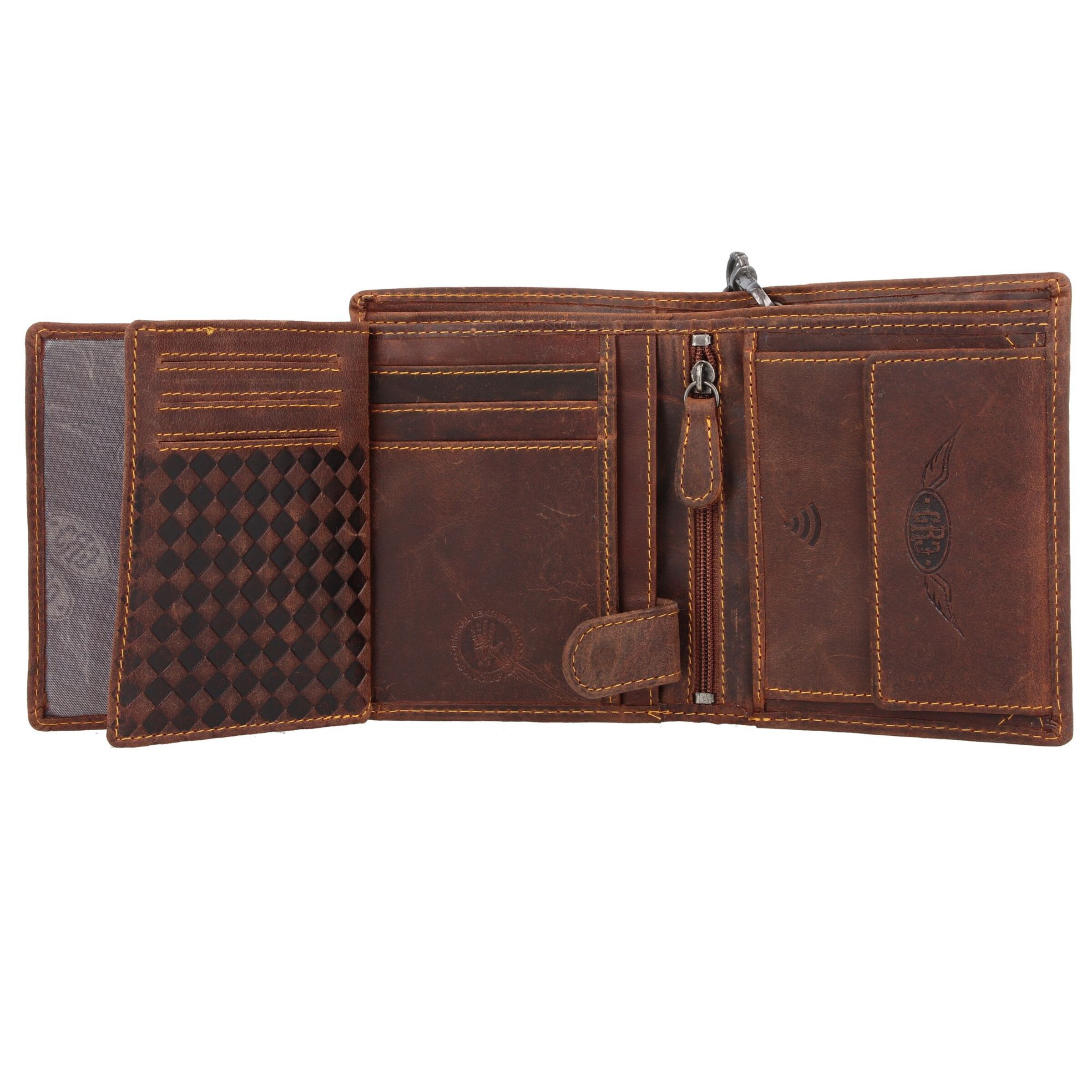 GREENBURRY Portemonnaie 'Racing Collection' in Braun