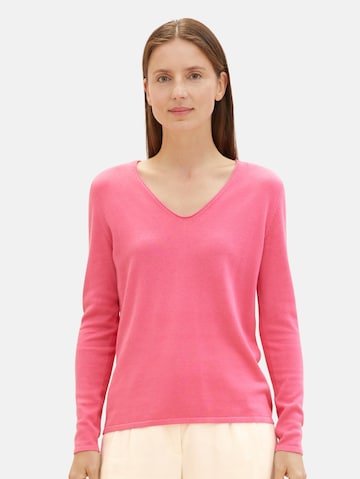 Pull-over TOM TAILOR en rose : devant