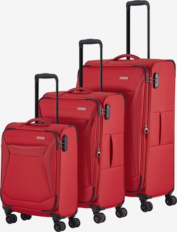 Ensemble de bagages 'Chios' TRAVELITE en rouge : devant