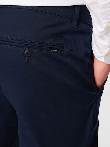 ESPRIT - regular Pantalón chino en azul