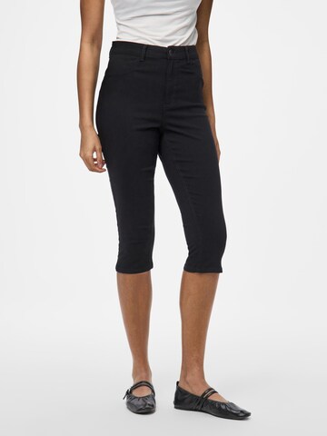 PIECES Slim fit Jeggings 'PCSKINWEAR' in Black: front