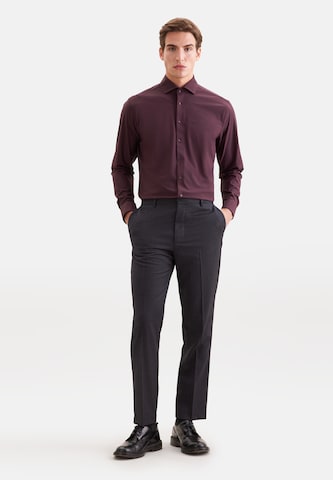 SEIDENSTICKER Slim Fit Businesshemd in Rot