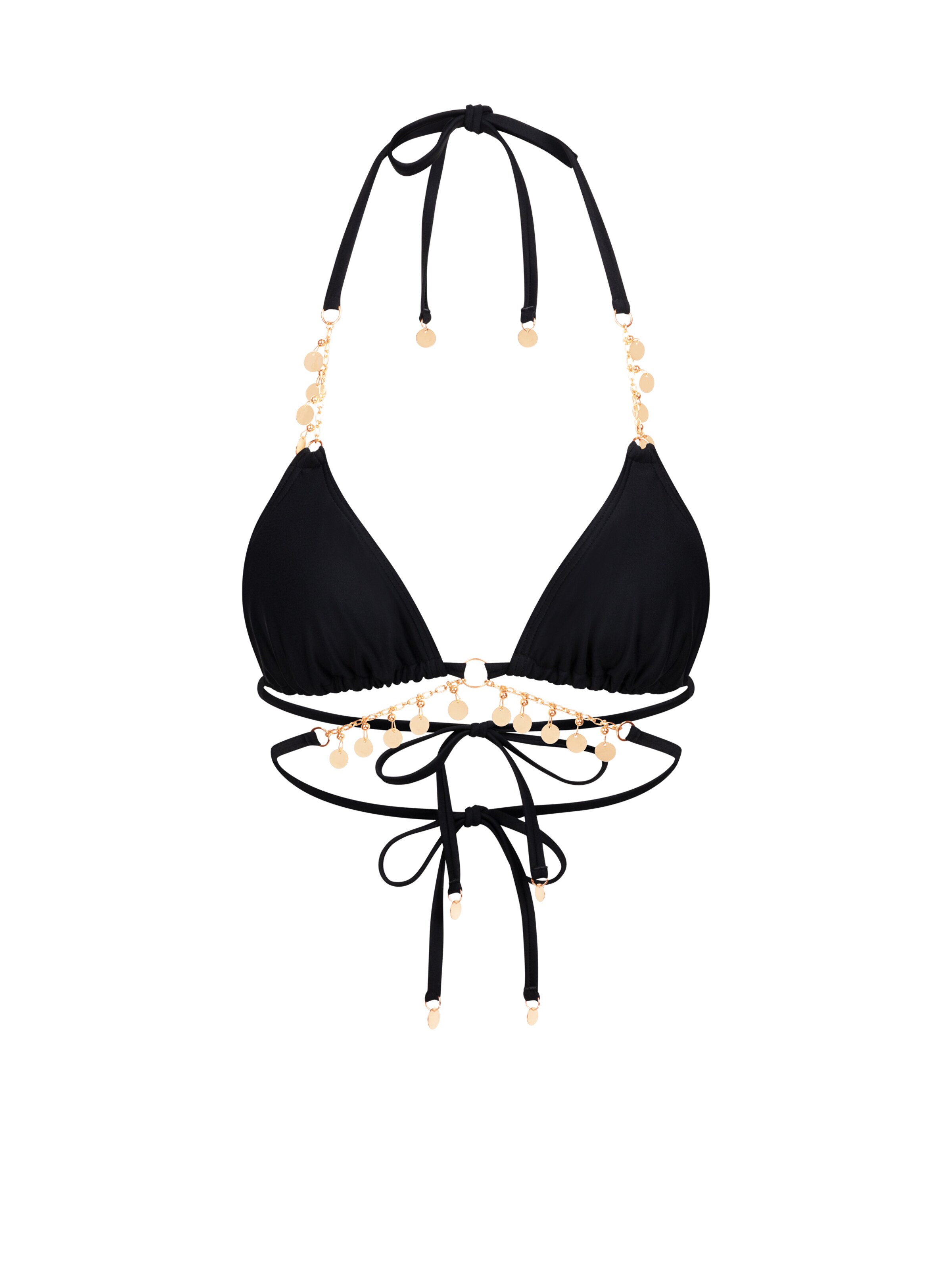 Moda Minx Bikinitop 'Valentina' in de kleur Goud / Zwart, Productweergave