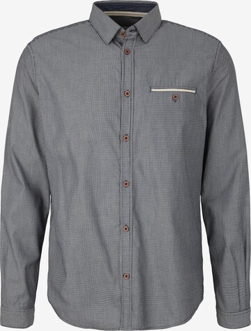 TOM TAILOR - Regular Fit Camisa em cinzento: frente