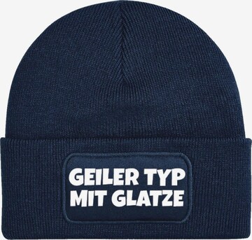 Youth Designz Mütze 'Geiler Typ mit Glatze' in Blau: Vorderseite