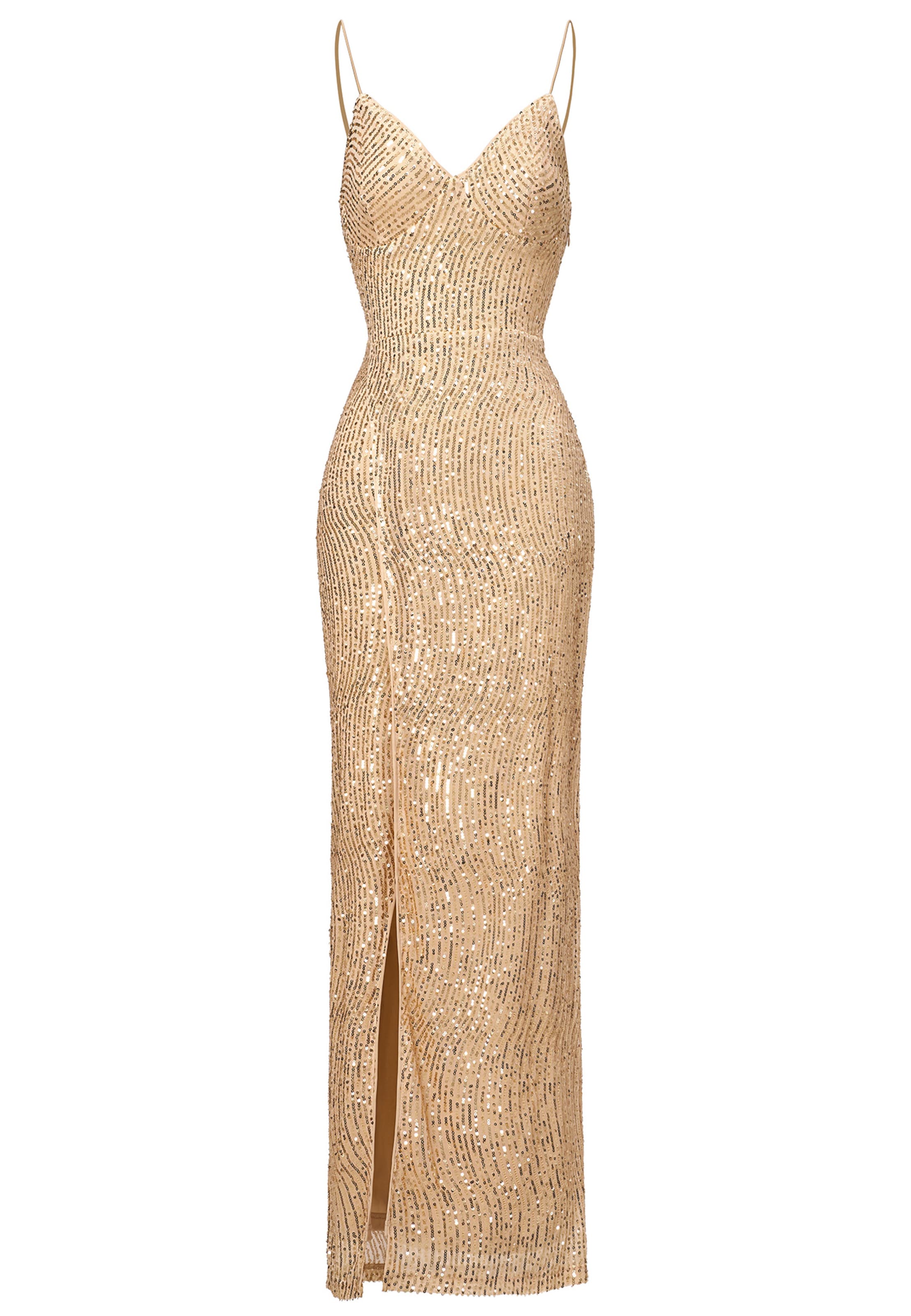 Moda Minx Abendkleid 'Grace' in Gold: Vorderseite