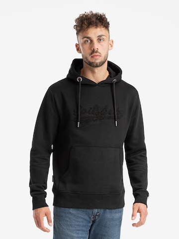 SPITZBUB Sweatshirt 'Manuel' in Zwart: voorkant