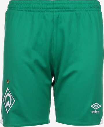 Regular Pantalon de sport 'SV Werder Bremen' UMBRO en vert : devant