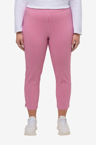 Ulla Popken Slim fit Pants 'Sienna' in Pink: front