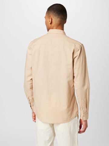 Clean Cut Copenhagen Regular Fit Hemd in Beige