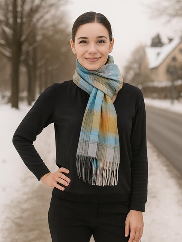 COLLEZIONE ALESSANDRO Scarf 'Manchester' in Blue: front