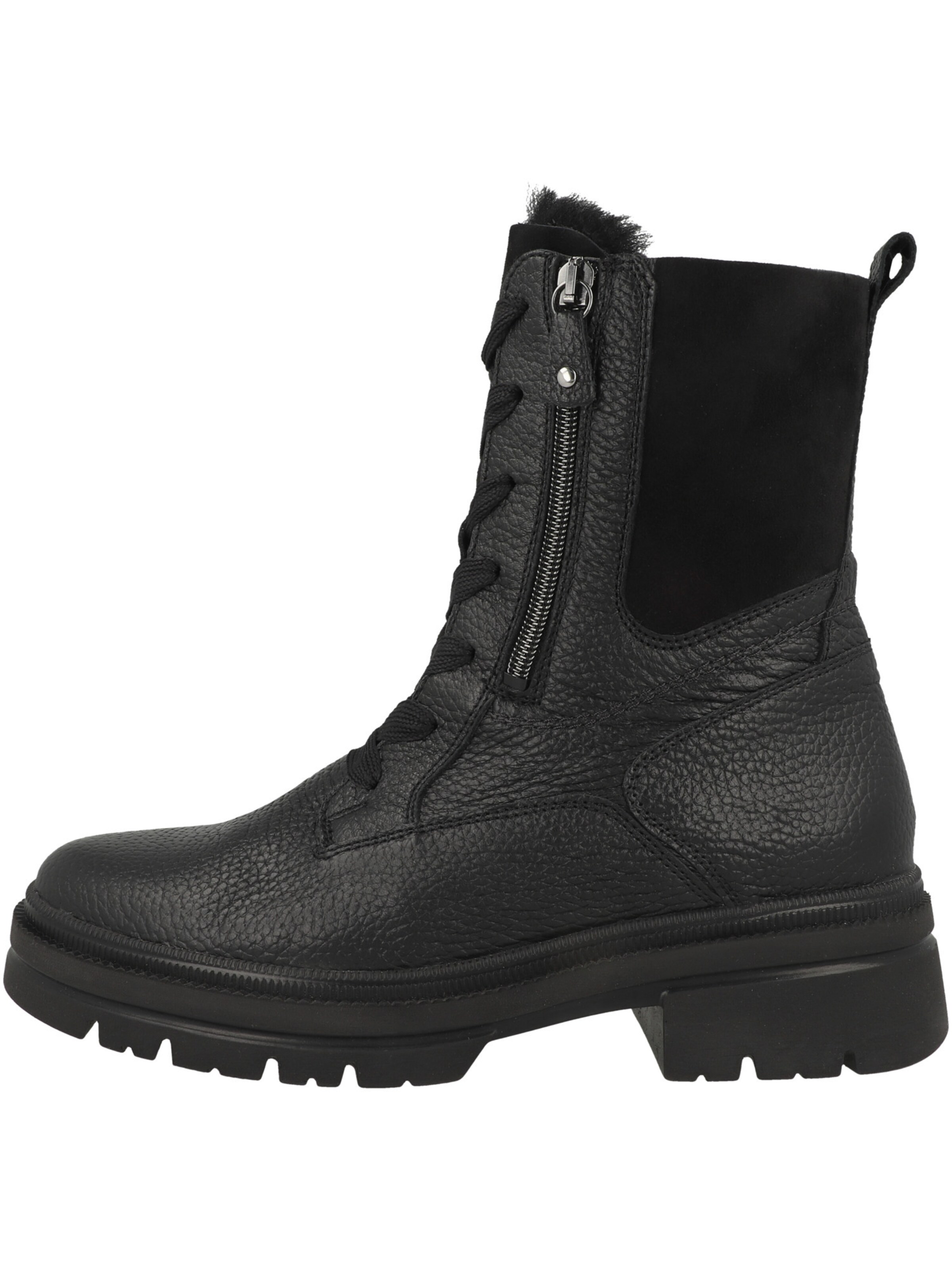 WALDLÄUFER Lace-up bootie 'H-Amara' in Black: front