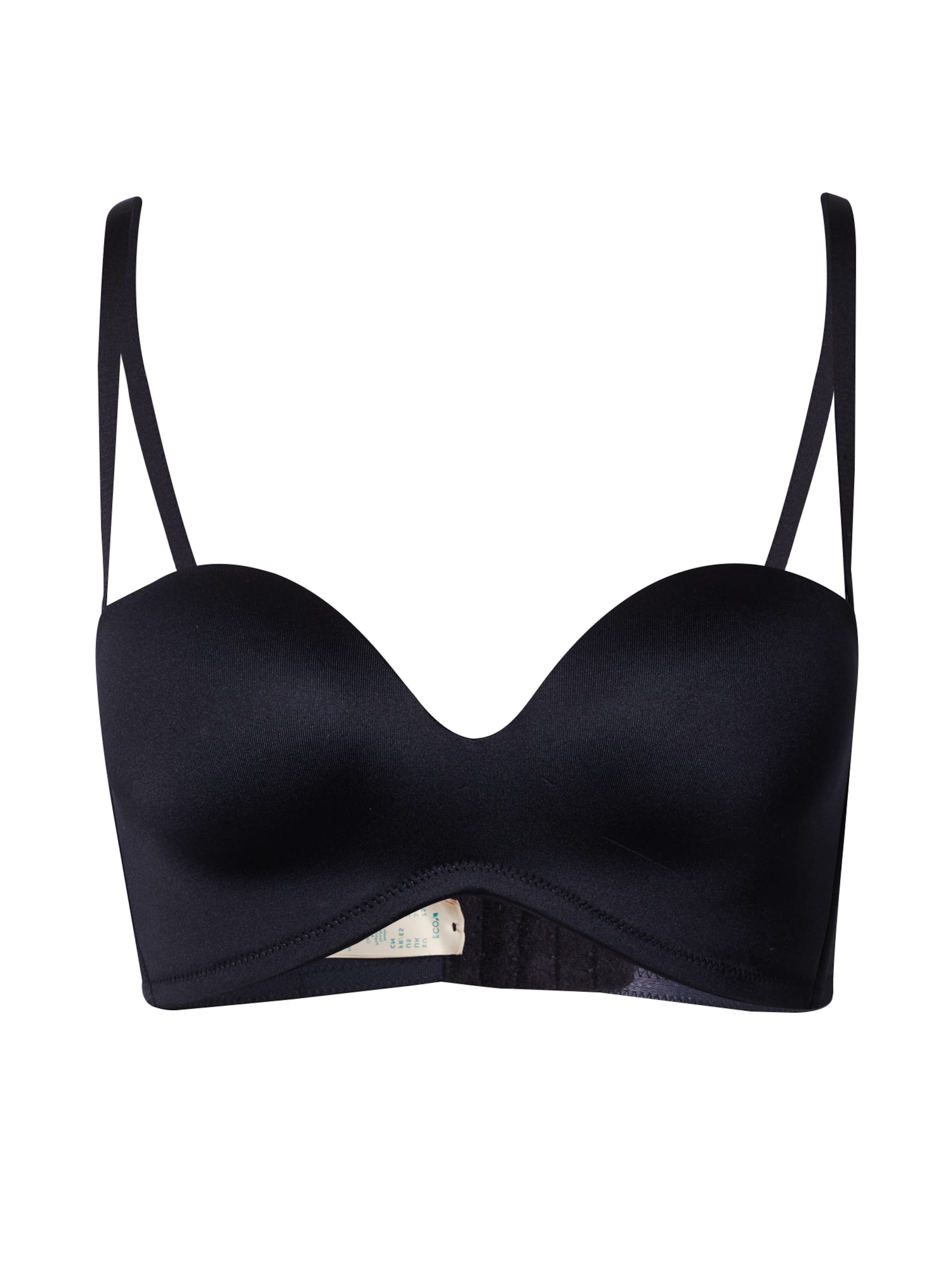 Dorina Μπαντό Σουτιέν σε μαύρο: μπροστά