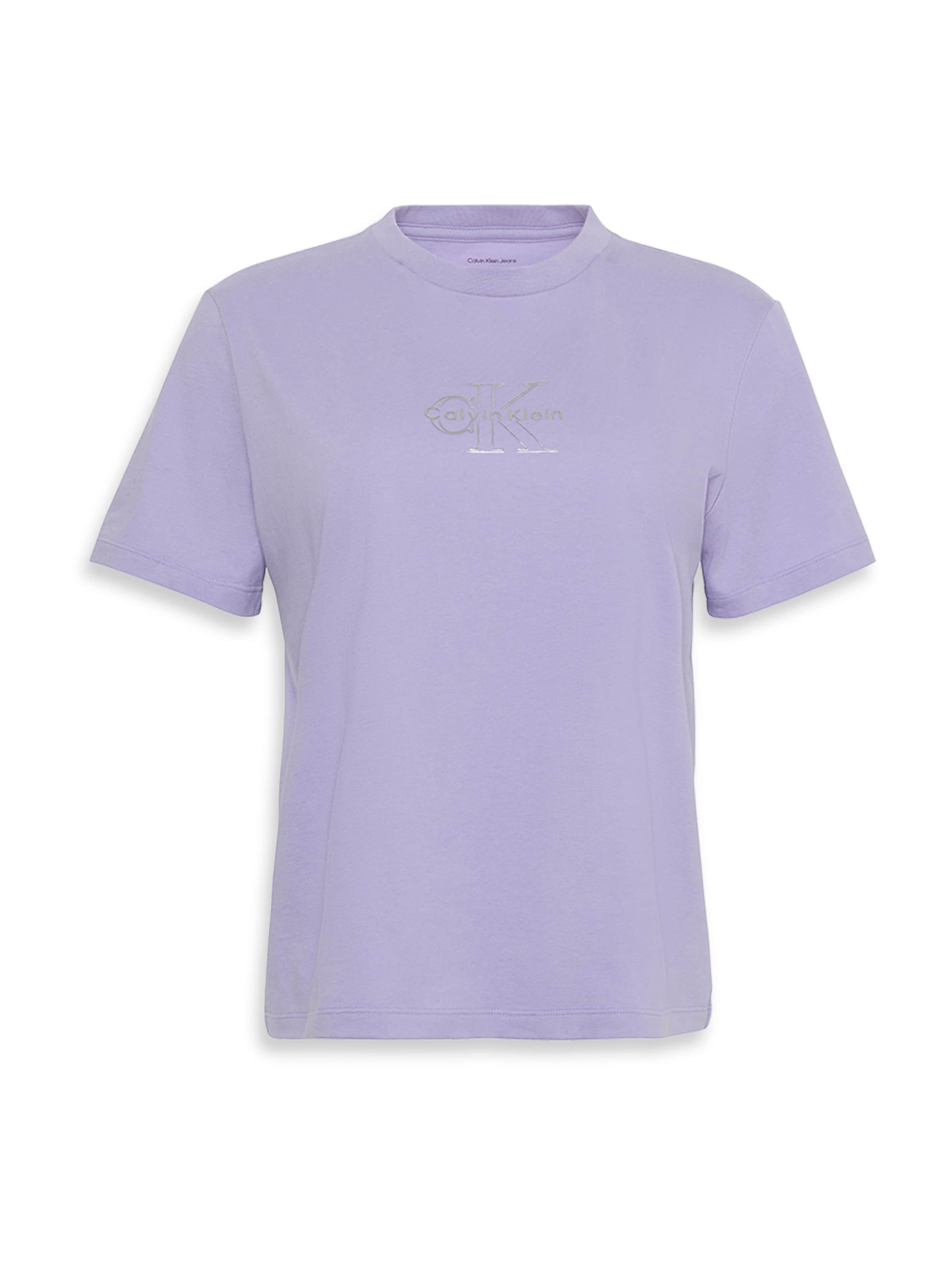 Calvin Klein Jeans Тениска 'CLASSIC' в лилав: отпред