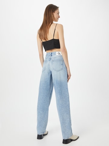 Calvin Klein Jeans Wide leg Jeans in Blauw