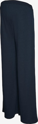 MAMALICIOUS Wide Leg Housut 'MLPELLA' värissä sininen: etupuoli