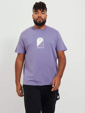 Jack & Jones Plus - Camiseta 'DESTINY' en lila: frente
