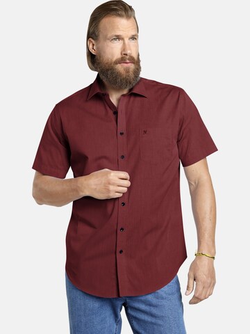Jan Vanderstorm Comfort fit Button Up Shirt 'Evin' in Red: front