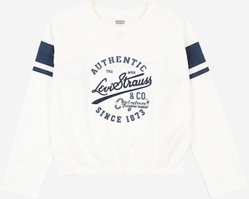 balta Levi's Kids Marškinėliai 'Varsity': priekis