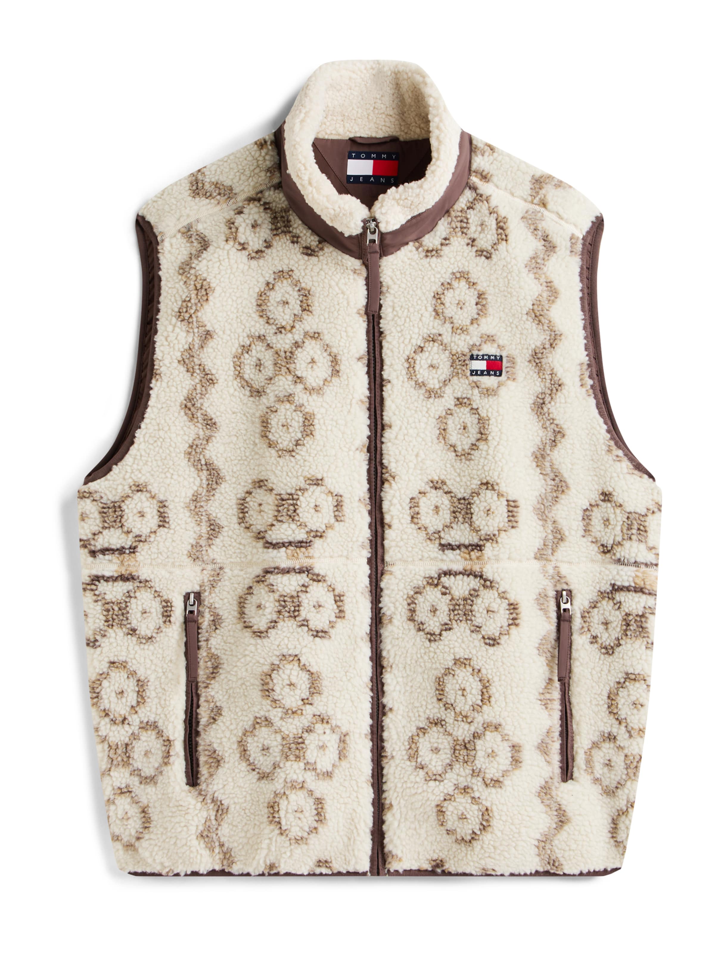 Tommy Jeans - Chaleco en marrón: frente