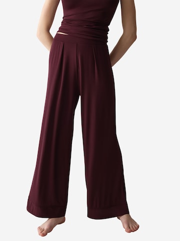 Pantalon de pyjama ' Red Label Amourette ' TRIUMPH en rouge : devant