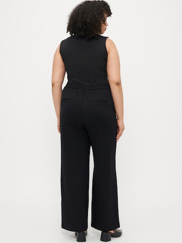Vero Moda Curve Wide leg Broek 'VMCEVA' in Zwart