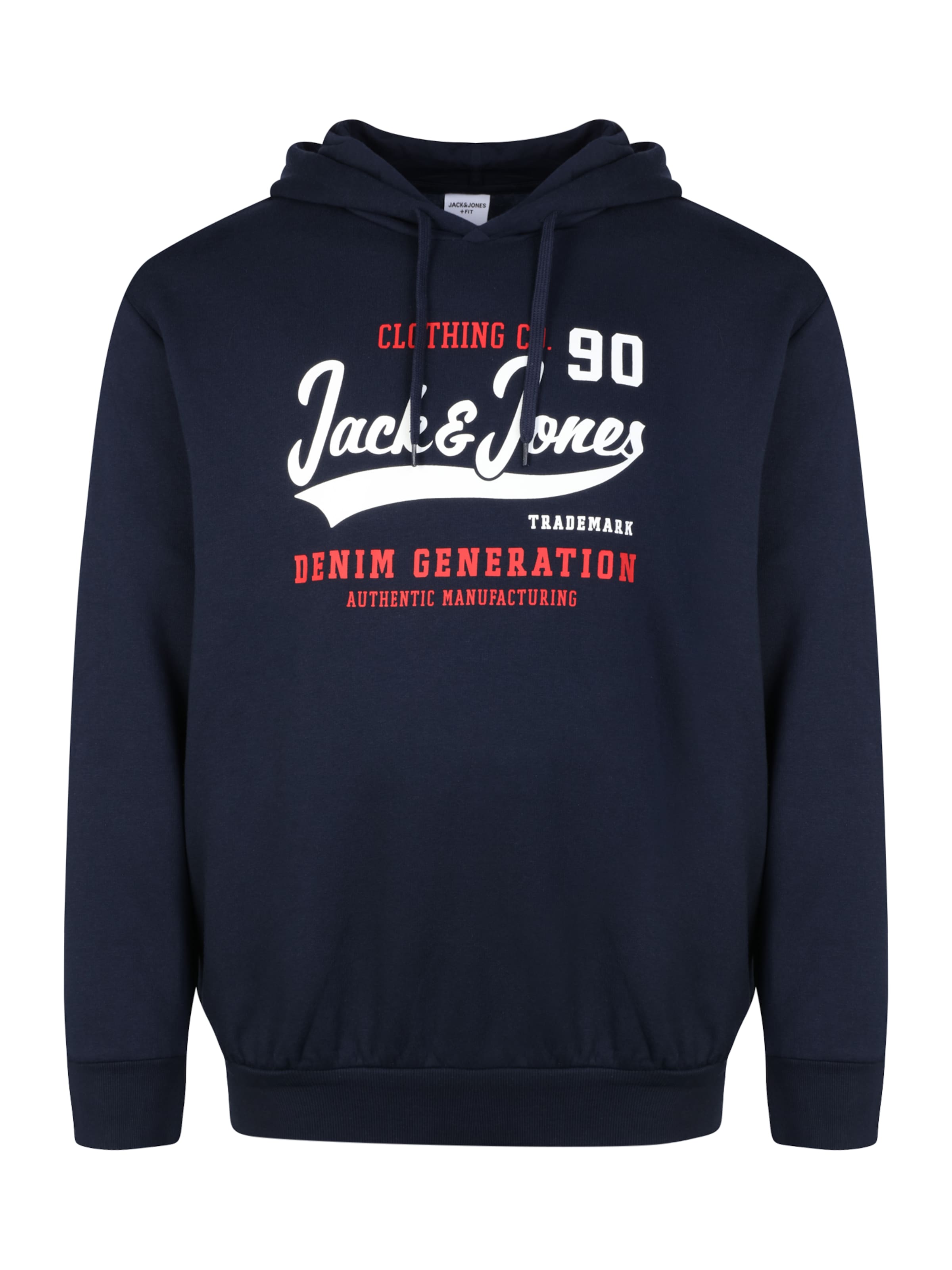Sweat-shirt Jack & Jones Plus en bleu : devant