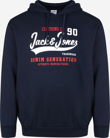 Jack & Jones Plus Mikina – modrá: přední strana