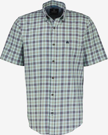 LERROS Regular fit Button Up Shirt in Green: front