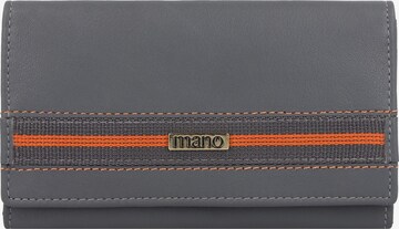 mano Wallet 'Don Leonardo' in Grey: front