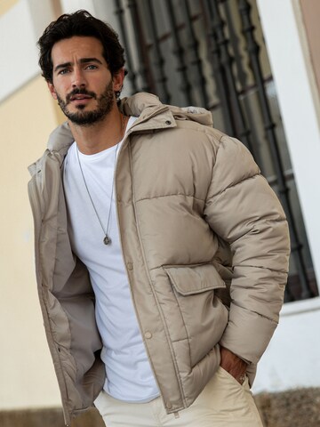 Veste d’hiver 'Jayson' DAN FOX APPAREL en gris