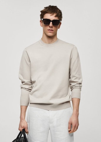 MANGO MAN Pullover 'Avena' in Grau: predná strana