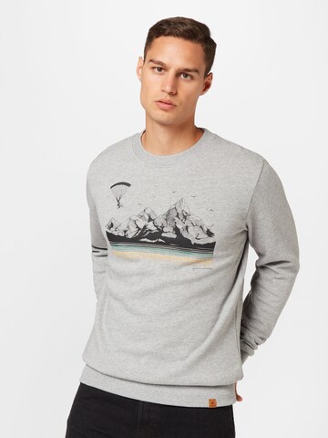 GREENBOMB Sweatshirt in Grey: front