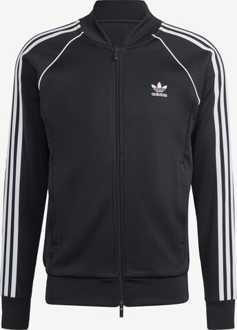 ADIDAS ORIGINALS Sweatjacke 'Adicolor Classics SST' in Schwarz: predná strana