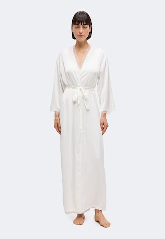 ETAM Dressing gown 'Bridal Bliss' in White: front