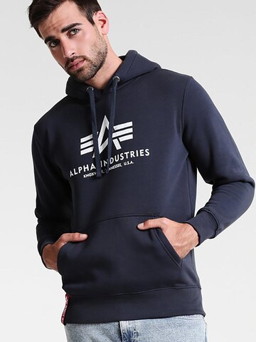 ALPHA INDUSTRIES Mikina 'Basic' – modrá