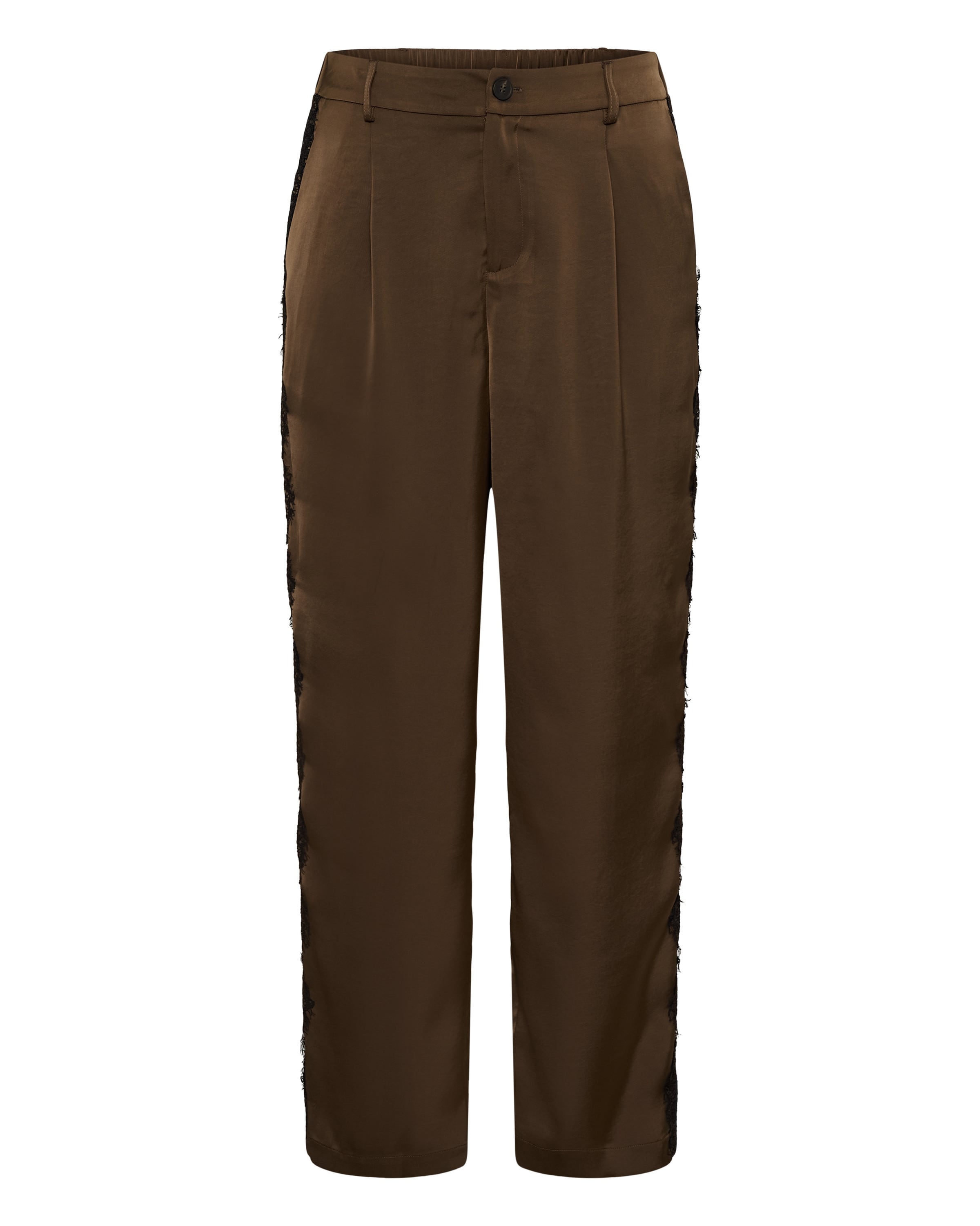 KAFFE CURVE Loosefit Hose 'Thilda' in Braun: Vorderseite