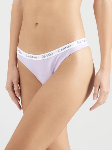 Calvin Klein Underwear String 'CAROUSEL' in Lila: voorkant