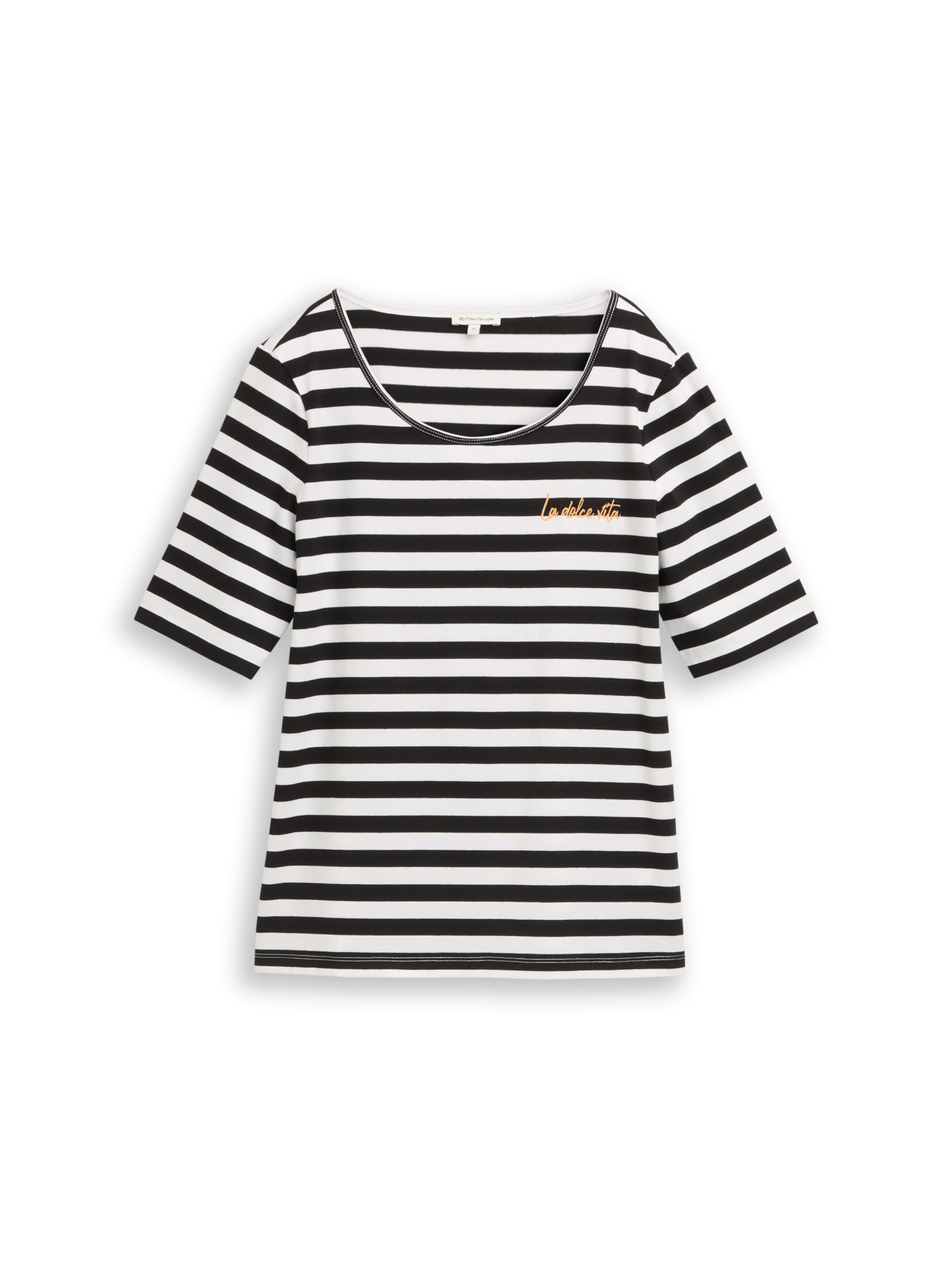 TOM TAILOR Shirt in Black: front